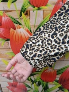 Leopard Print Button-Up Shirt