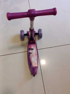 Purple 3-Wheel Scooter with Light-Up Wheels