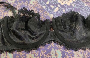 Sexy Black Lace Non Padded Bra With Wiring