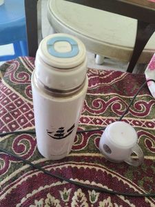 White Thermos with Ship Design