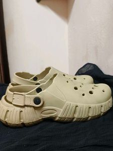Comfortable Beige Clogs - Size 9