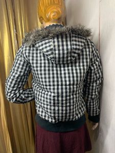 Checkered Hooded Jacket