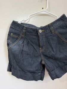Dark Wash Denim Shorts
