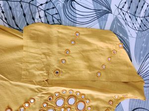Mustard Yellow Nice Floor Length Kurti