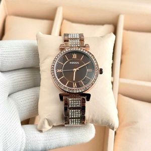 Fossil Women's Rose Gold Watch with Diamonds