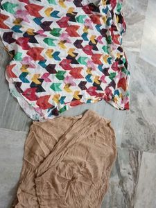 Vibrant Geometric Print Top