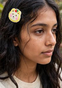 Cute Yellow Character Hair Clips All 4