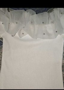 Elegant Off-Shoulder Knit Top