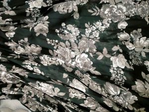 Floral Print georgette y2k vintage skirt
