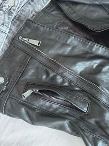 Michael KORS Black Faux Leather Jacket