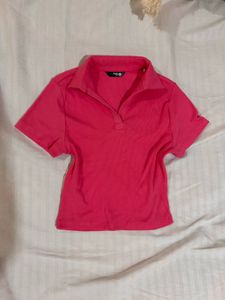 Hot Pink Polo T-Shirt