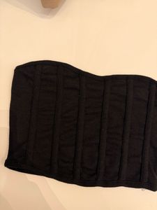 ❗️Black Ribbed Corset Tube top ❗️