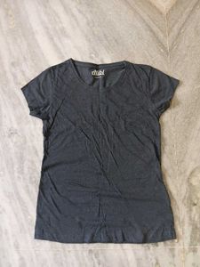 Alibi Women's Charcoal Grey T-Shirt