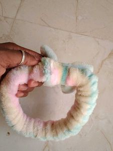 Fluffy Rainbow Headband