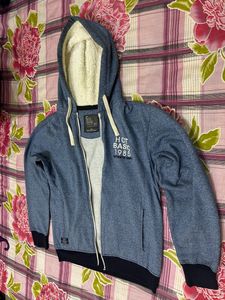 Hot Basic Hooded Sweater Size L