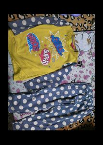 Cute Pink Bunny fleece set for 6-8 years kids