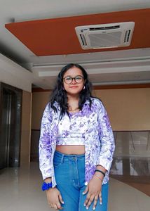 Floral Print Crop Top & Shirt Set