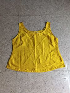 Bright Yellow Sleeveless top