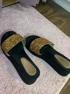 Sparkly Wedge Sandals