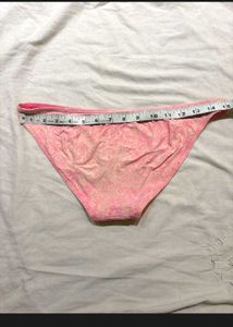 Pink Patterned Bikini Bottom