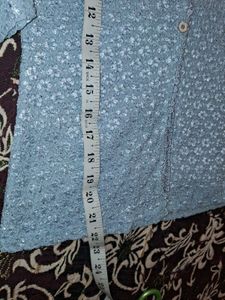 Light Blue Textured Cardigan