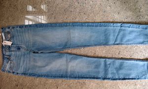 M&amp;S Blue skinny jeans+Mul cotton Chikankari kurti