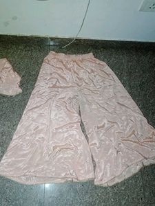 silk palazzo kurti set