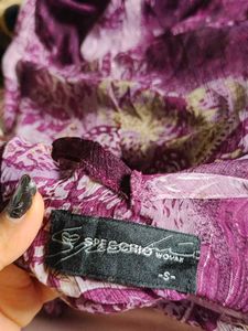 Boho Paisley Print Ruffled Tunic Top