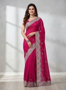 Rani Colour Brand New Saree