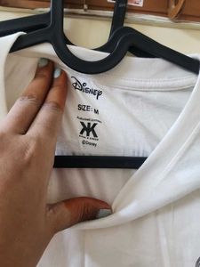 Mickey Mouse Cropped White T-Shirt