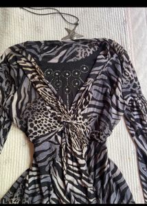 Y2K Stylish Animal Print Top