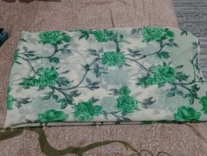 Beautiful Green Floral Saree