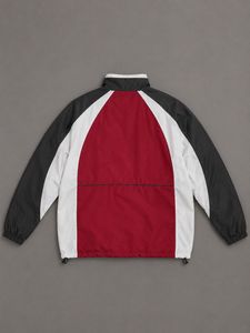 Mandarin Color Block Track Jacket