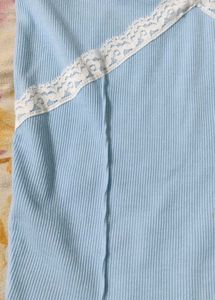 Baby Blue Lace Trim Bralette top.