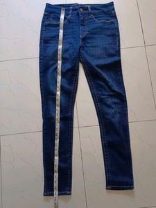 Branded Woman Dark Blue Jeans