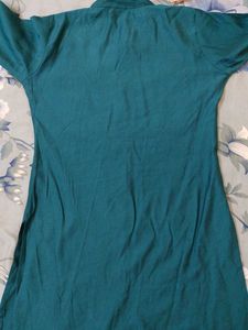 Stylish Teal Kurta Set with Embellishments