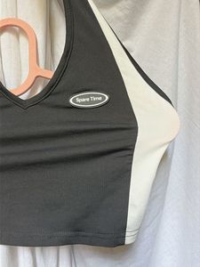 Shein Sporty Color Block Crop Top