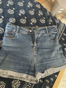 Classic Blue Denim Shorts