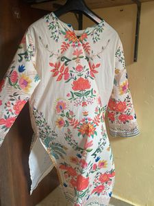Stylish Printed Palazzo Pant with long kamiz and d