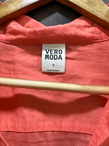 VERO MODA Coral Soft Cotton Tunic Top