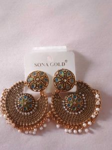 Beautiful Peacock Design Earrings