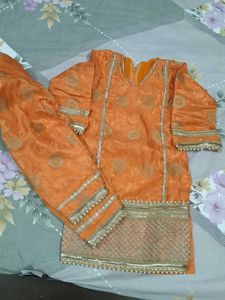 Orange Kurta Set