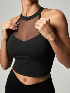 Mesh Sports Crop Top