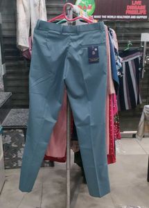 Men's Blue Formal Trousers