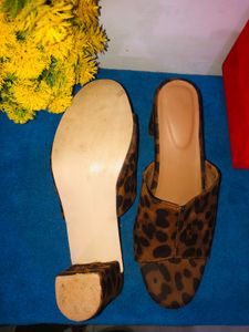 Leopard Print Mules