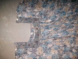 Beautiful Floral Printed Peplum Top