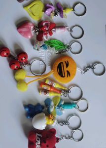 Assorted Fun Keychains 10 pcs set