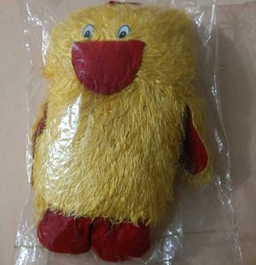 Cute Fluffy Yellow Duck Plush Toy