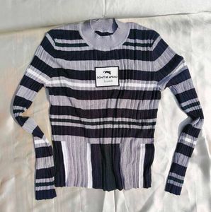 Striped Knit Sweater