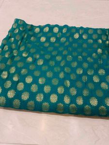 Beautiful teal kurti fabric